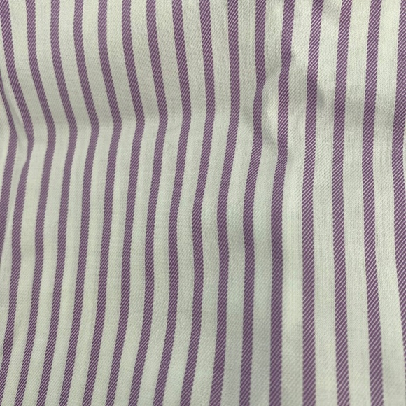 Brooks Brothers 346 Original Polo Long Sleeve Shirt Mauve & White Stripe Size M - Picture 6 of 8